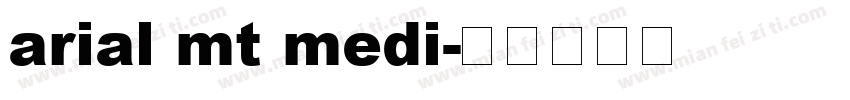 arial mt medi字体转换